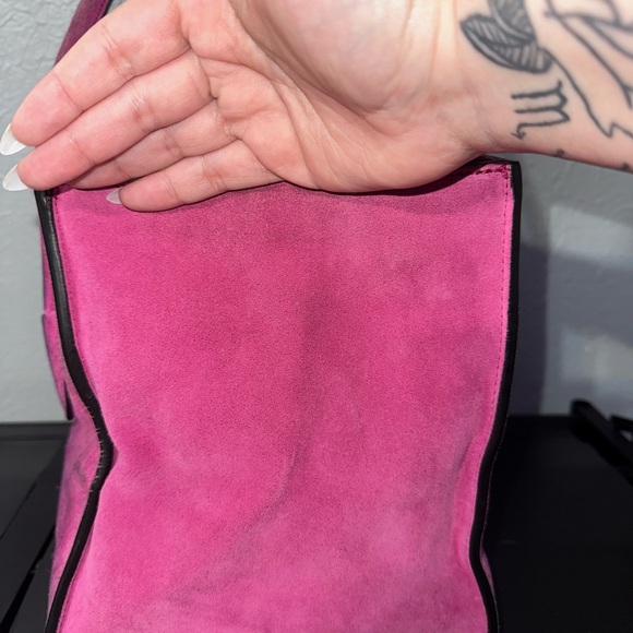 PRADA 2 way hot pink suede tote - Picture 6 of 9